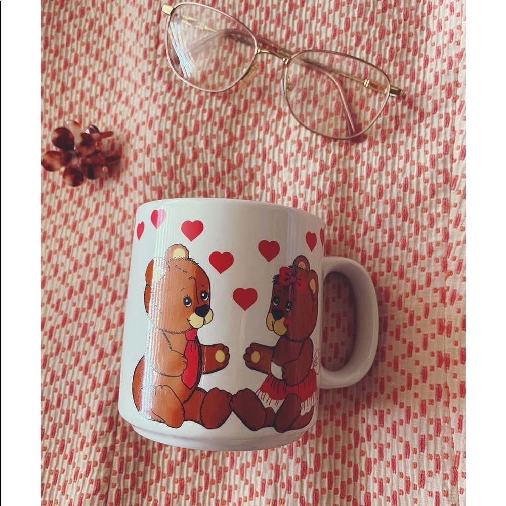 Sweetheart Teddy Bears Vintage Coffee Mug